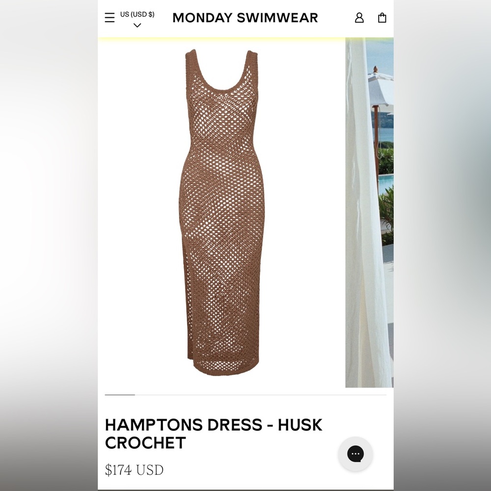 Monday Swimwear Hamptons Dress Sz 12-14(V)